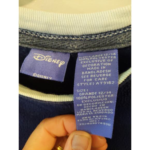 Disney Vintage Women's Large Eeyore Blue Fleece Sweatshirt - Picture 4 of 7